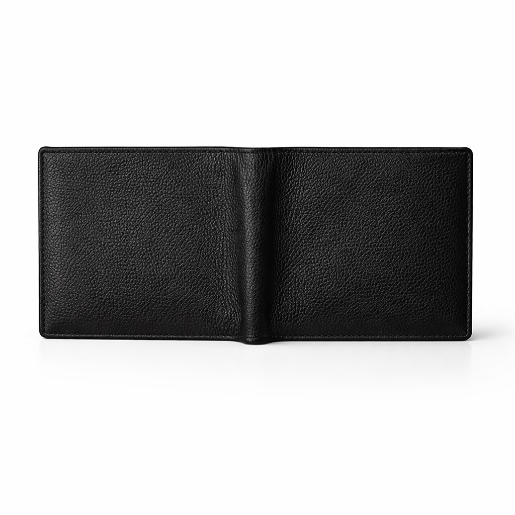 Retro Black Bi-Fold Men Wallet