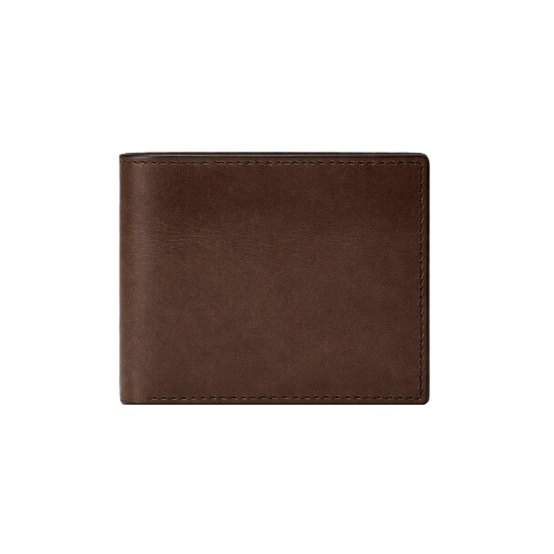 Classic Brown Bi-Fold Men Wallet