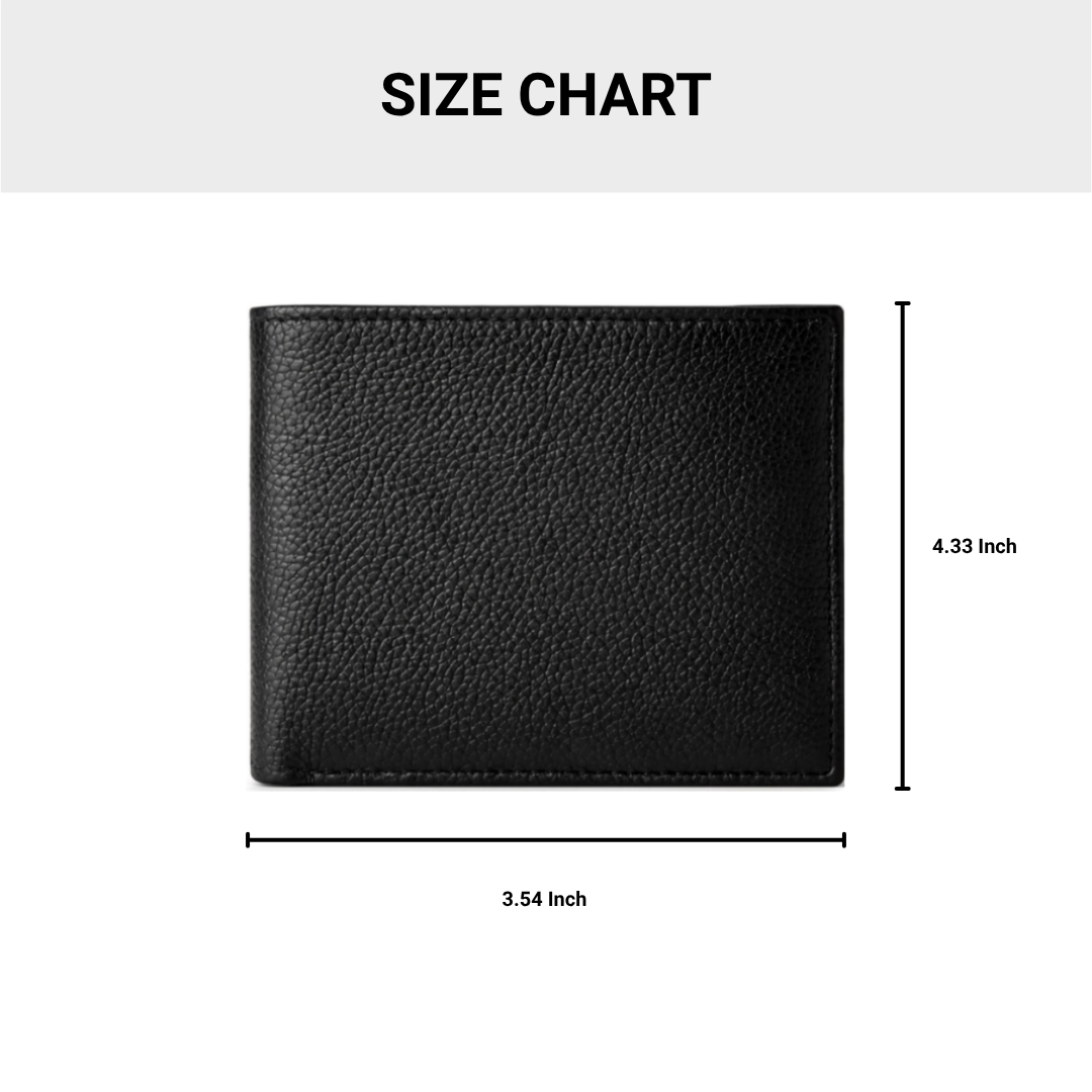 Retro Black Bi-Fold Men Wallet
