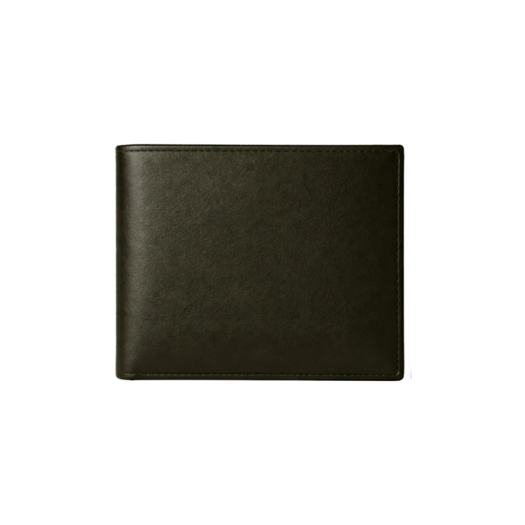 Retro Olive Green Bi-Fold Men Wallet