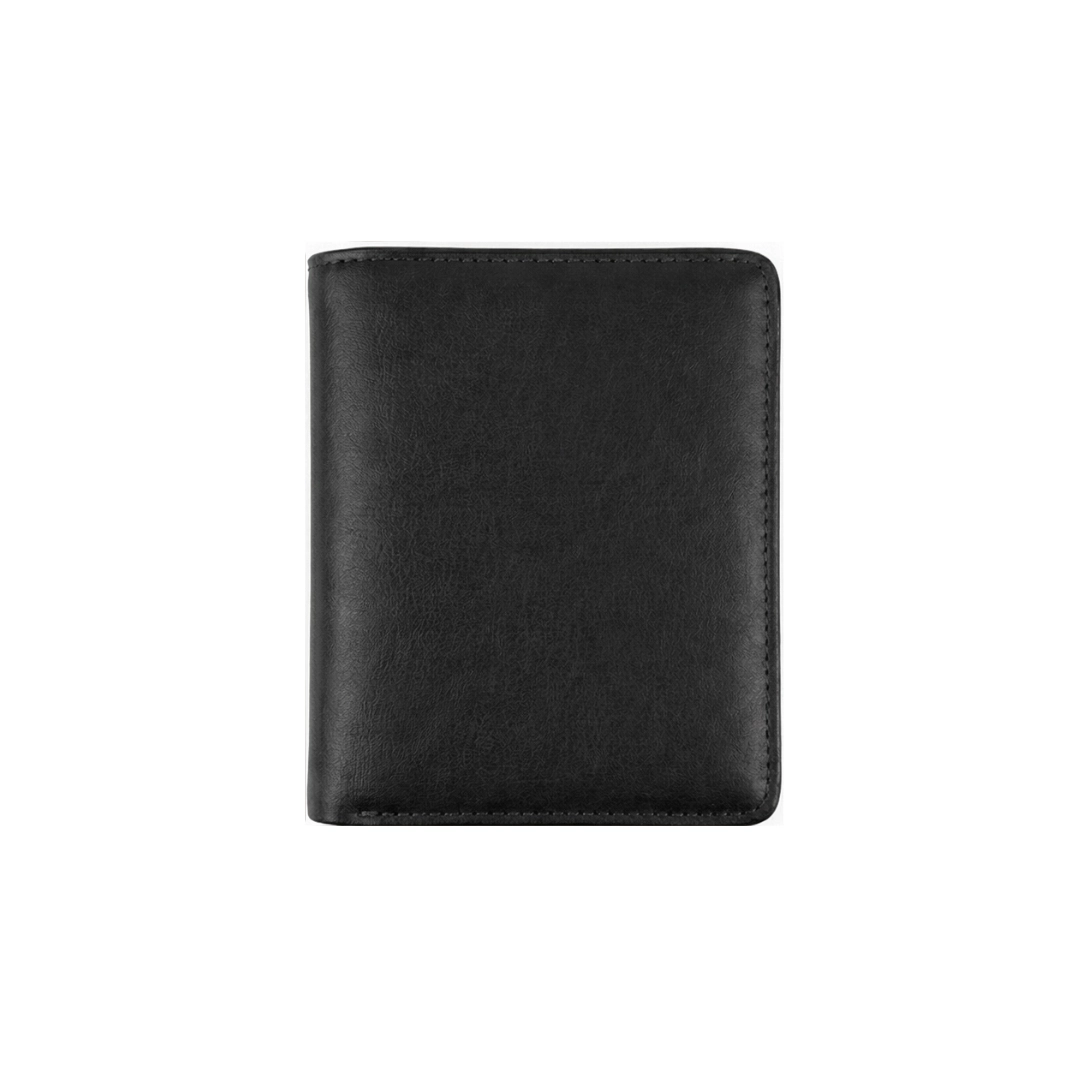Versatile Black L Shape Bi-Fold Men Wallet