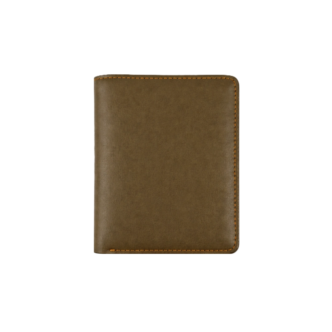 Versatile Brown L Shape Bi-Fold Men Wallet