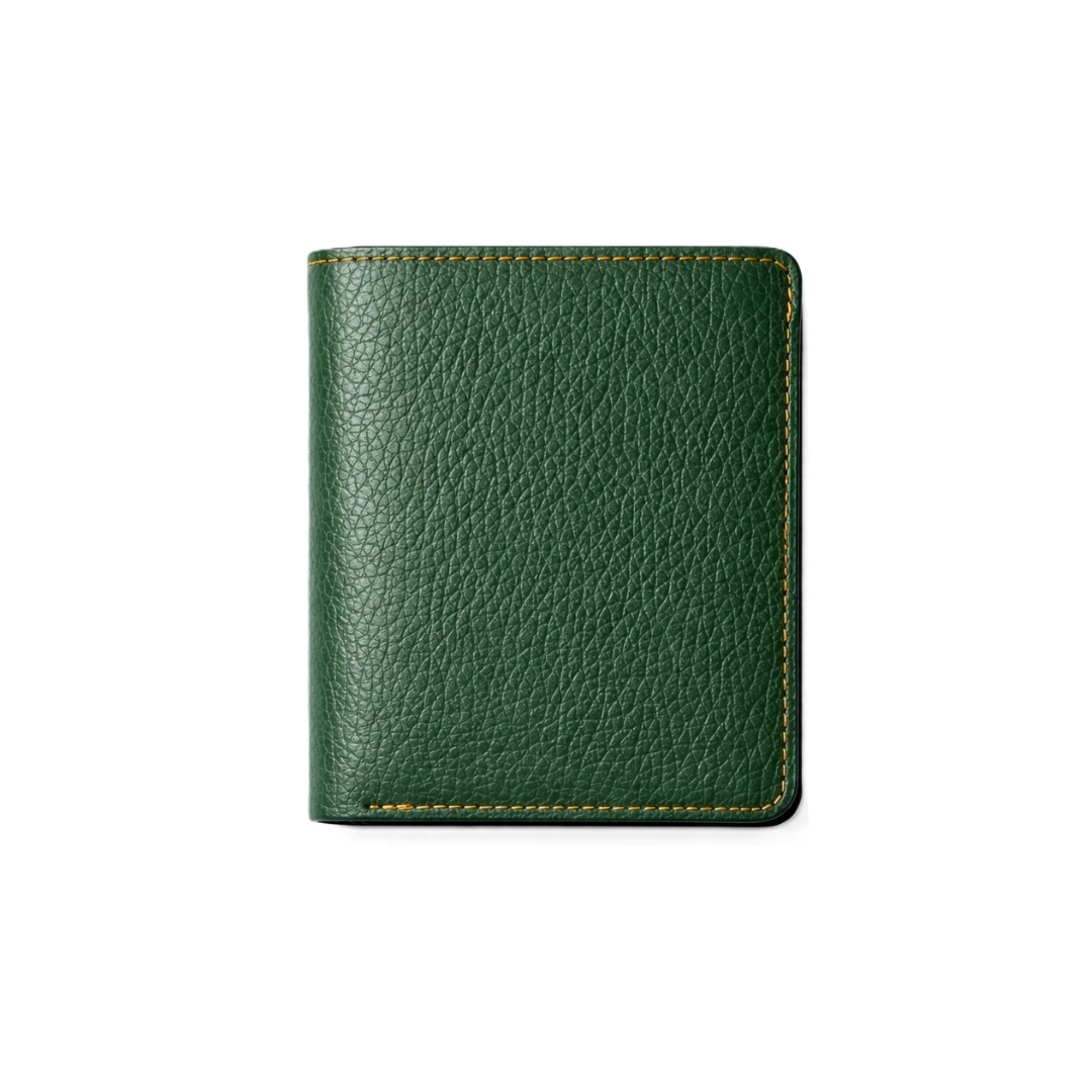 Versatile Green L Shape Bi-Fold Men Wallet