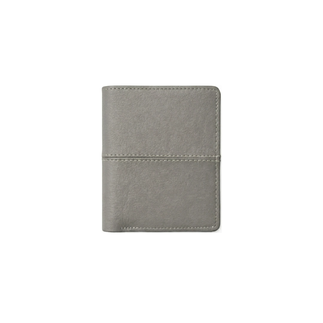 Compact Grey L Shape Bi-Fold Men Wallet