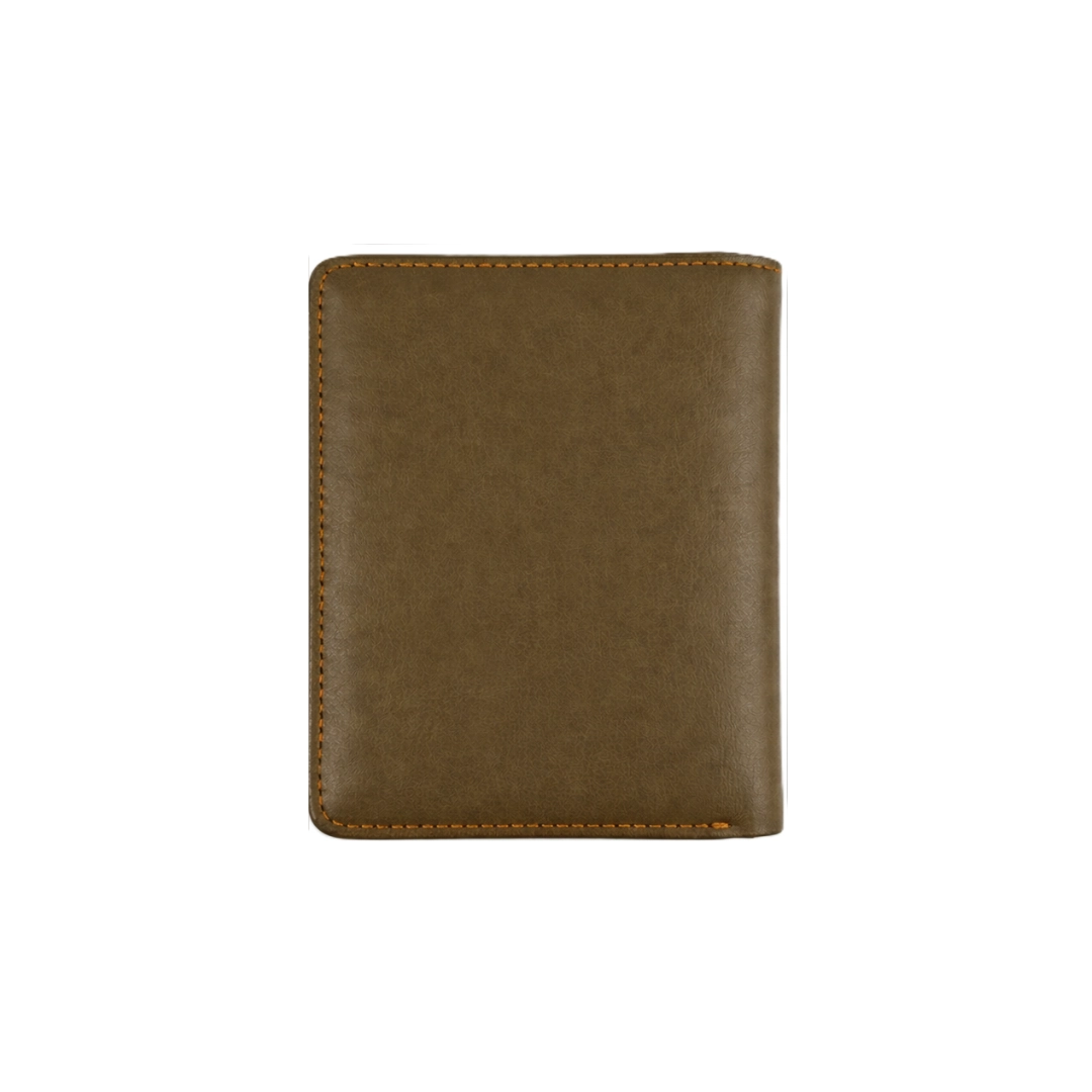Versatile Brown L Shape Bi-Fold Men Wallet