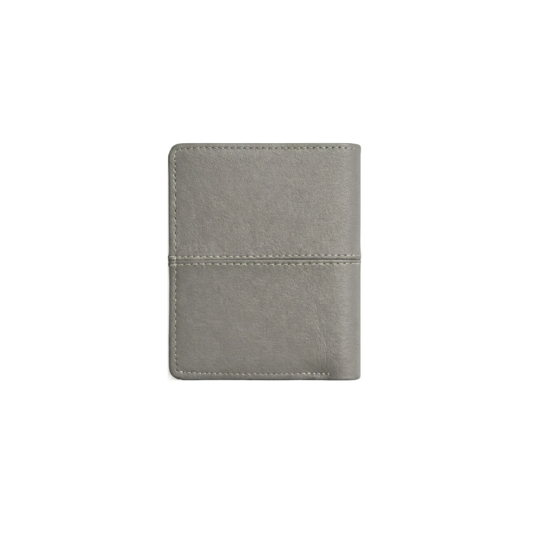Compact Grey L Shape Bi-Fold Men Wallet