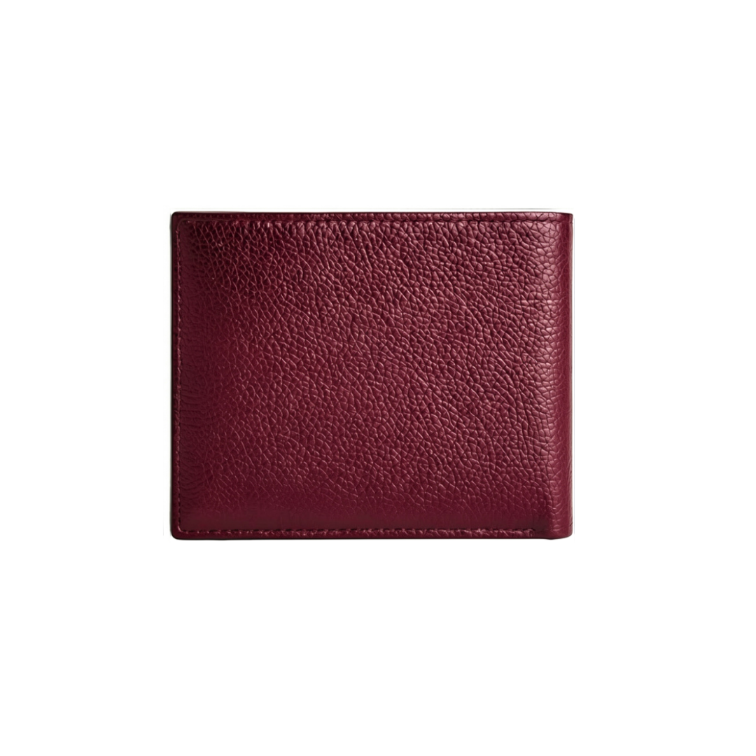 Retro Cherry Red Bi-Fold Men Wallet