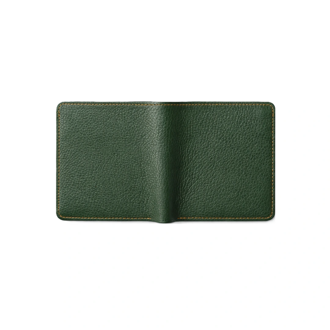 Versatile Green L Shape Bi-Fold Men Wallet
