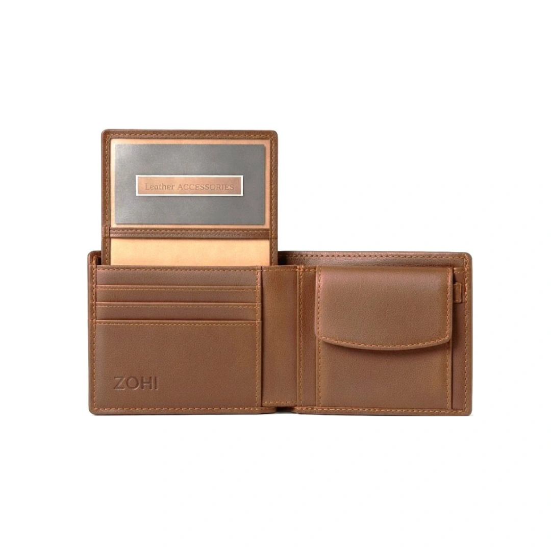 Retro Tan Bi-Fold Men Wallet