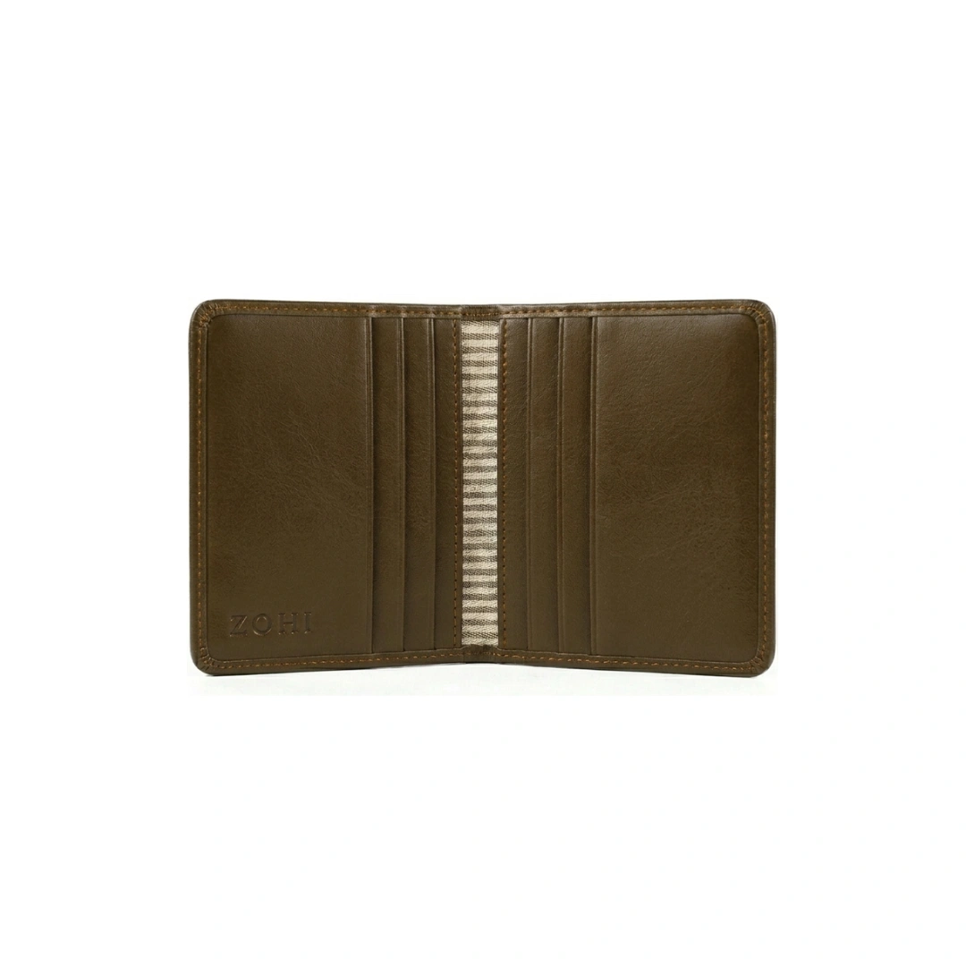 Versatile Brown L Shape Bi-Fold Men Wallet