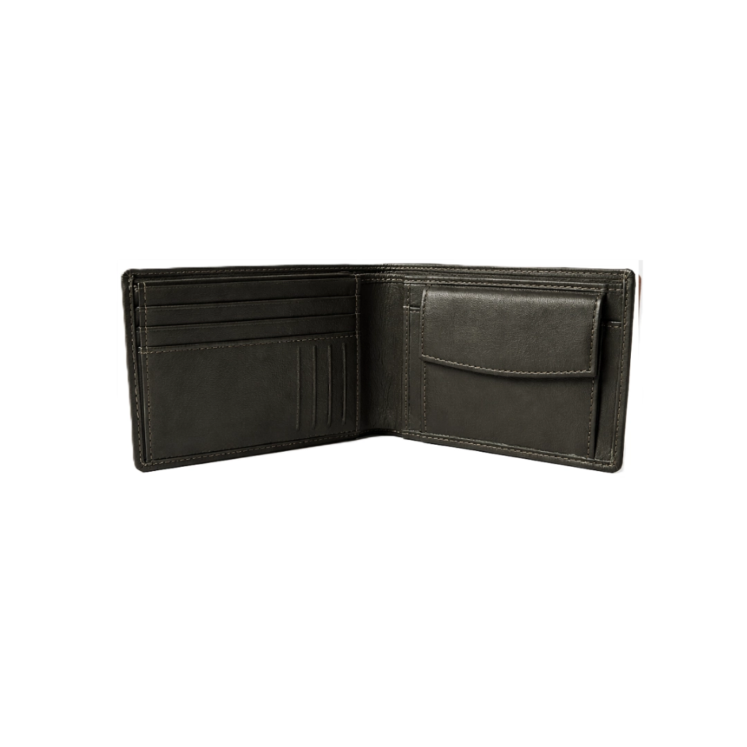 Retro Olive Green Bi-Fold Men Wallet
