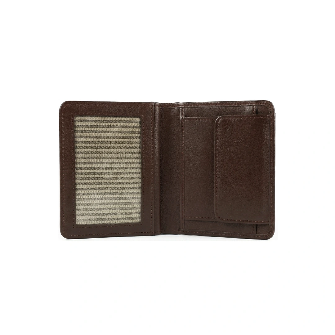 Versatile Dark Purple L Shape Bi-Fold Men Wallet