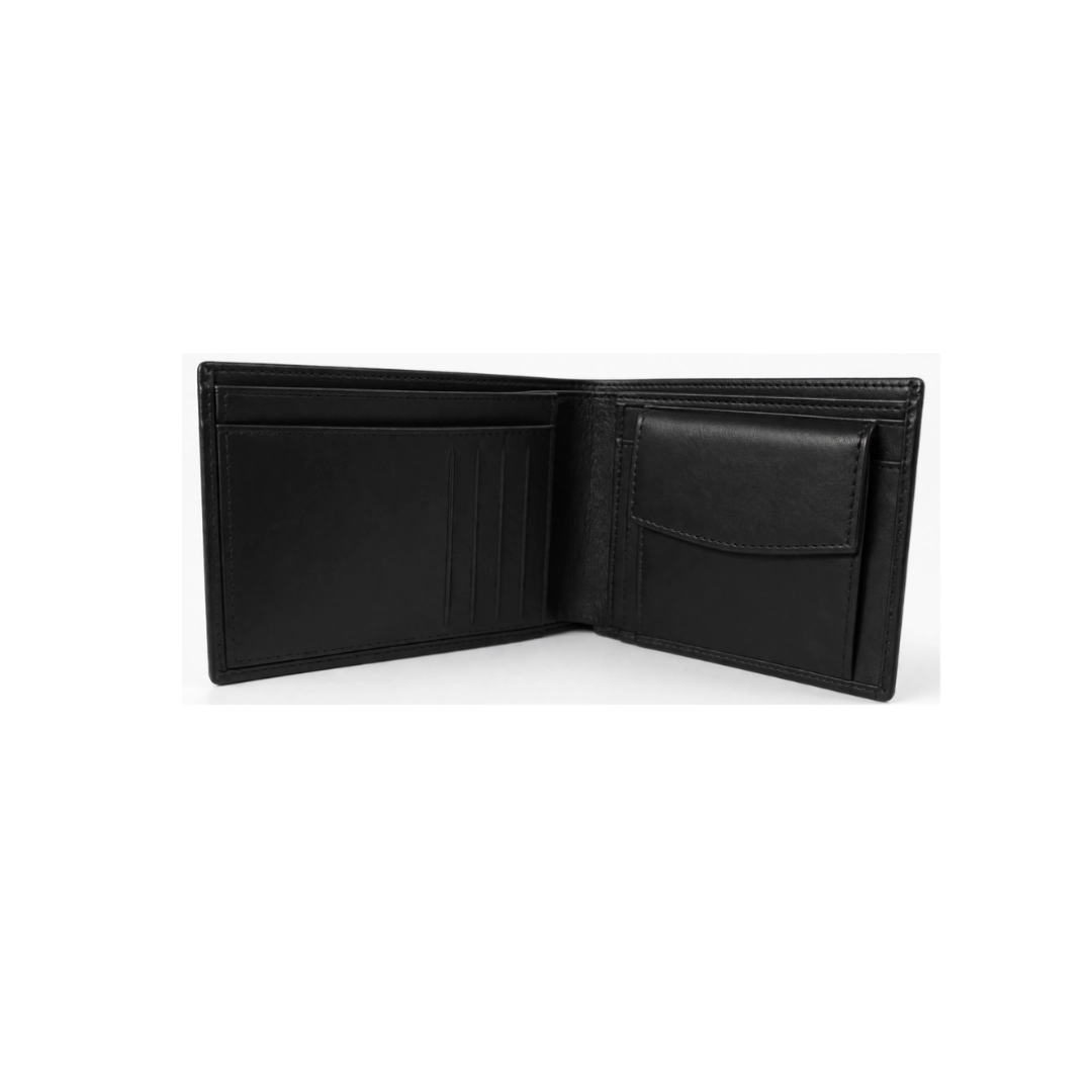 Retro Black Bi-Fold Men Wallet
