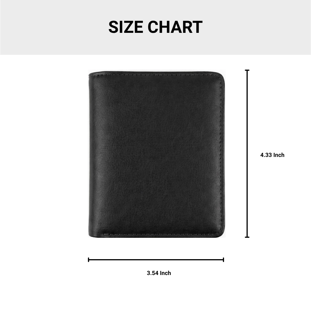 Versatile Black L Shape Bi-Fold Men Wallet
