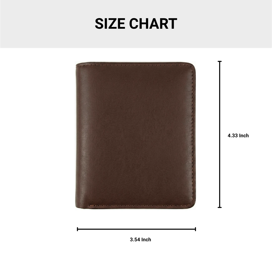 Versatile Dark Purple L Shape Bi-Fold Men Wallet