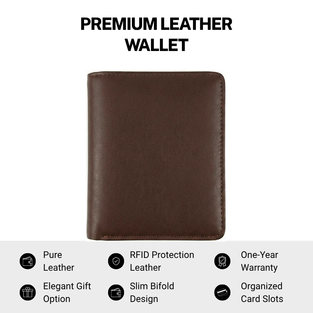 Versatile Dark Purple L Shape Bi-Fold Men Wallet