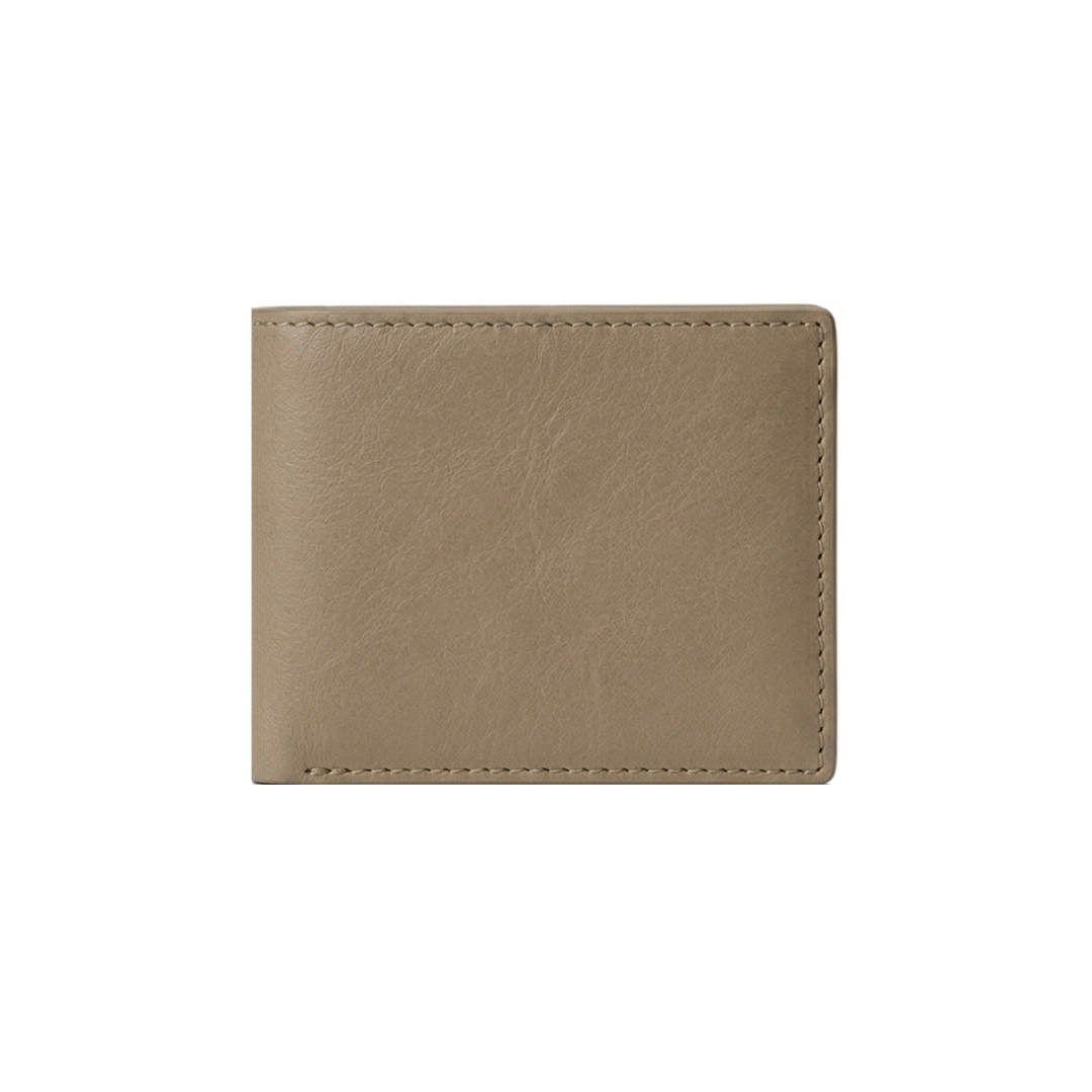 Classic Sand Color Bi-Fold Men Wallet