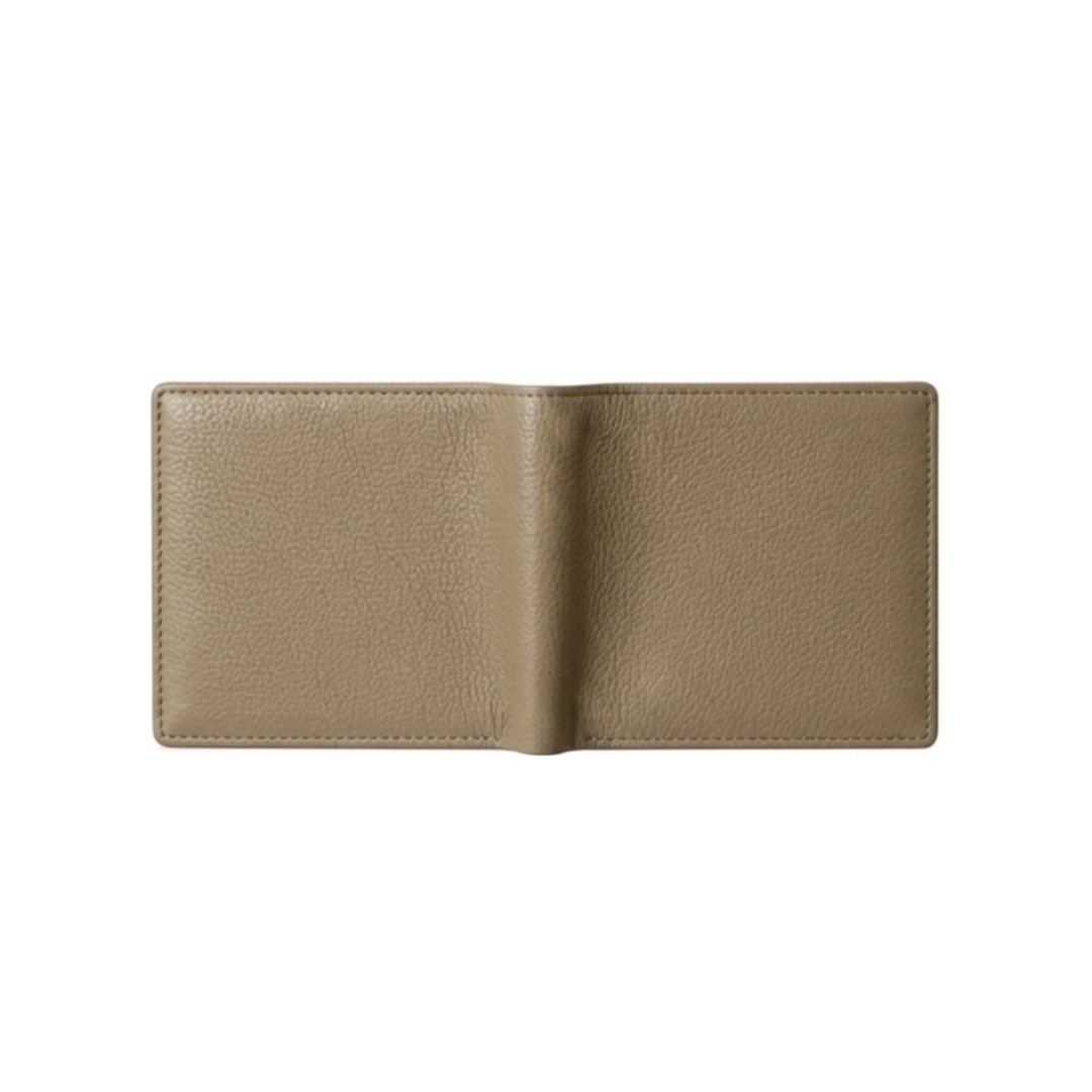 Classic Sand Color Bi-Fold Men Wallet