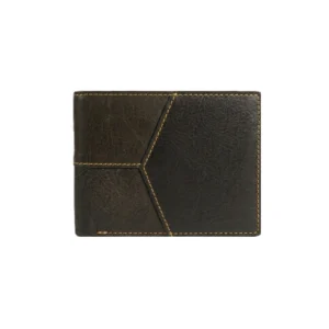 Casual Dark Brown Men Leather Wallet