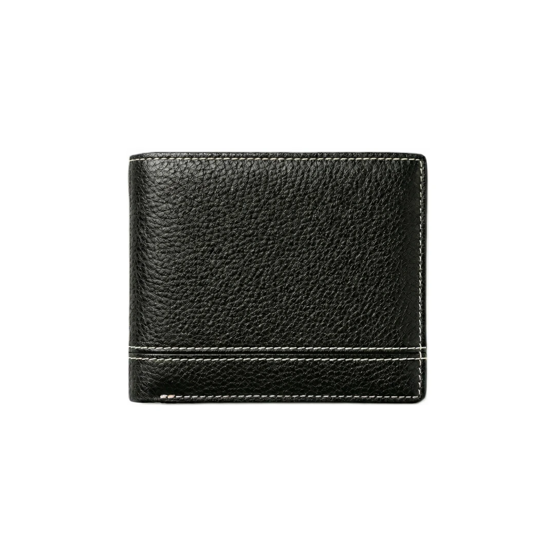 Slim Black Men Leather Wallet