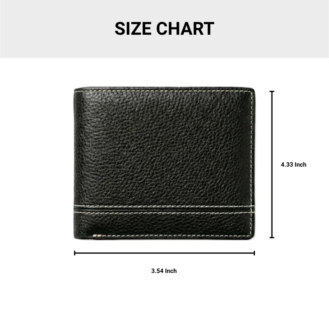 Slim Black Men Leather Wallet