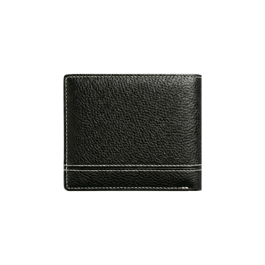 Slim Black Men Leather Wallet