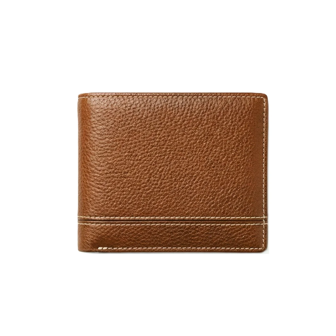 Slim Brown Men Leather Wallet