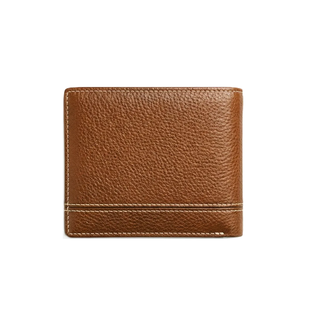 Slim Brown Men Leather Wallet