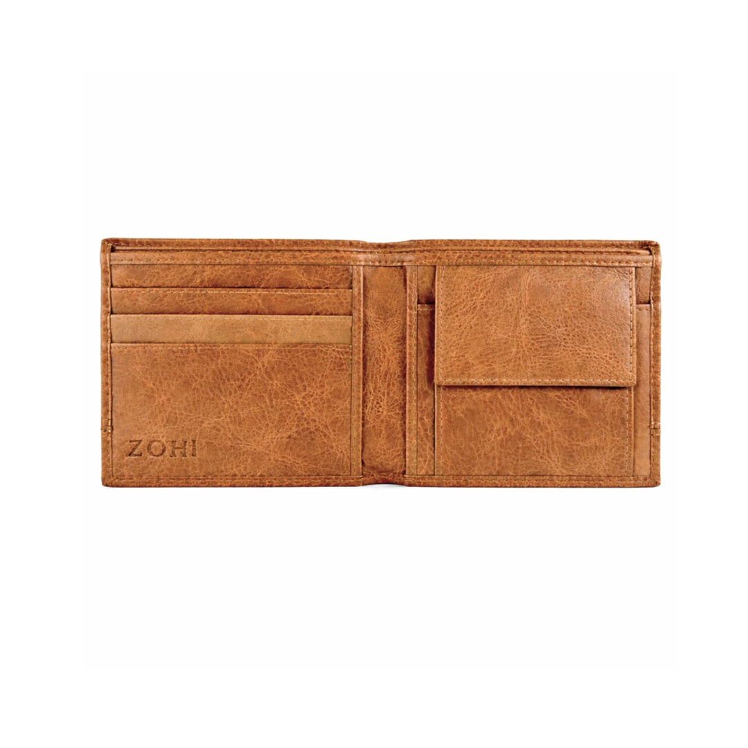 Slim Tan Color Men Leather Wallet