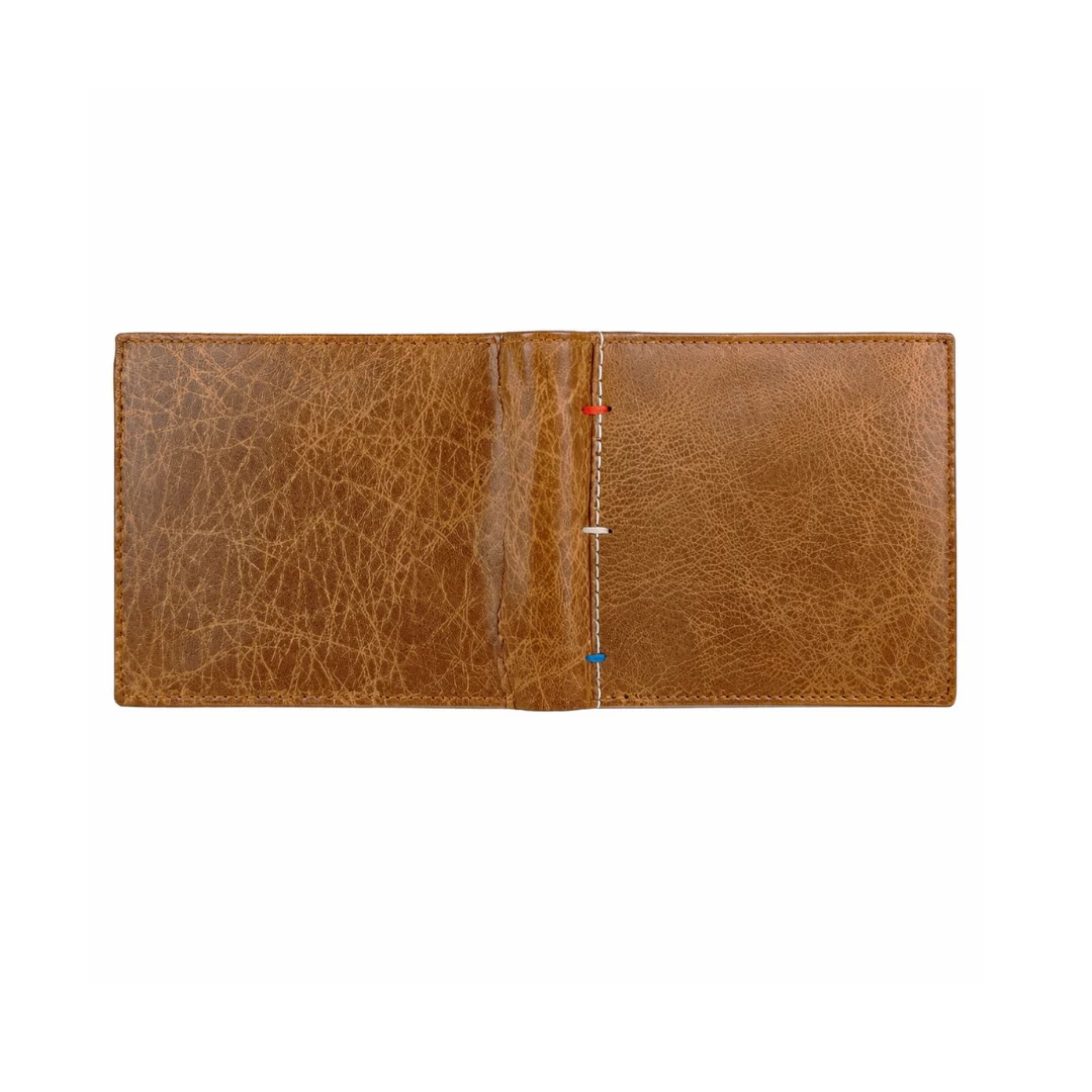 Slim Tan Color Men Leather Wallet