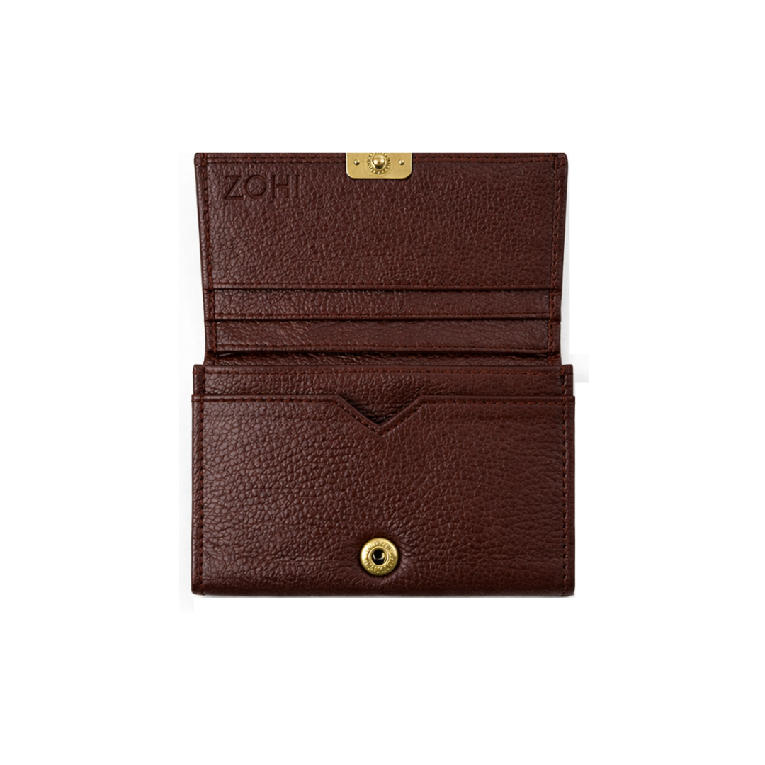 Retro Women’s Dark Brown Leather Wallet