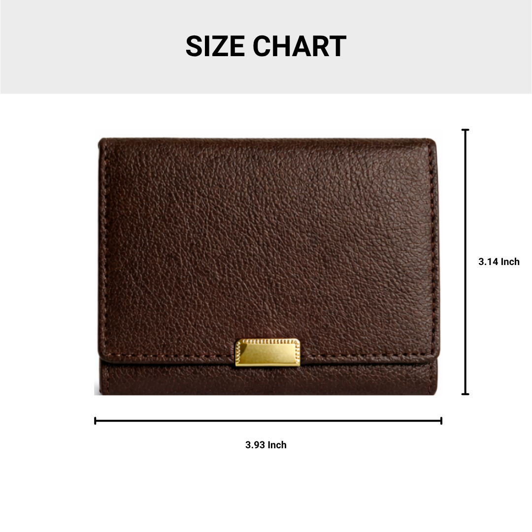 Retro Women’s Dark Brown Leather Wallet