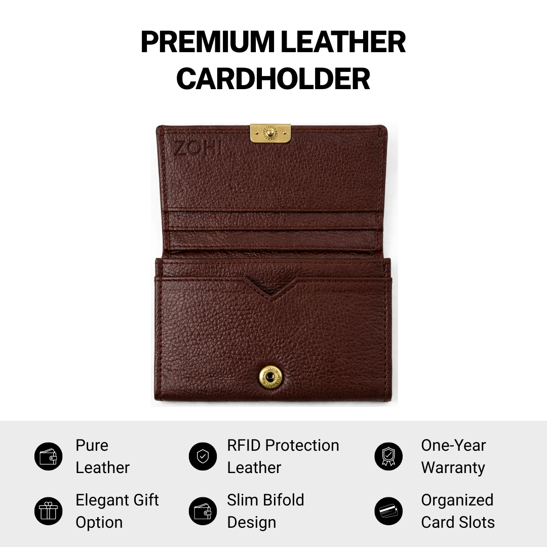 Retro Women’s Dark Brown Leather Wallet