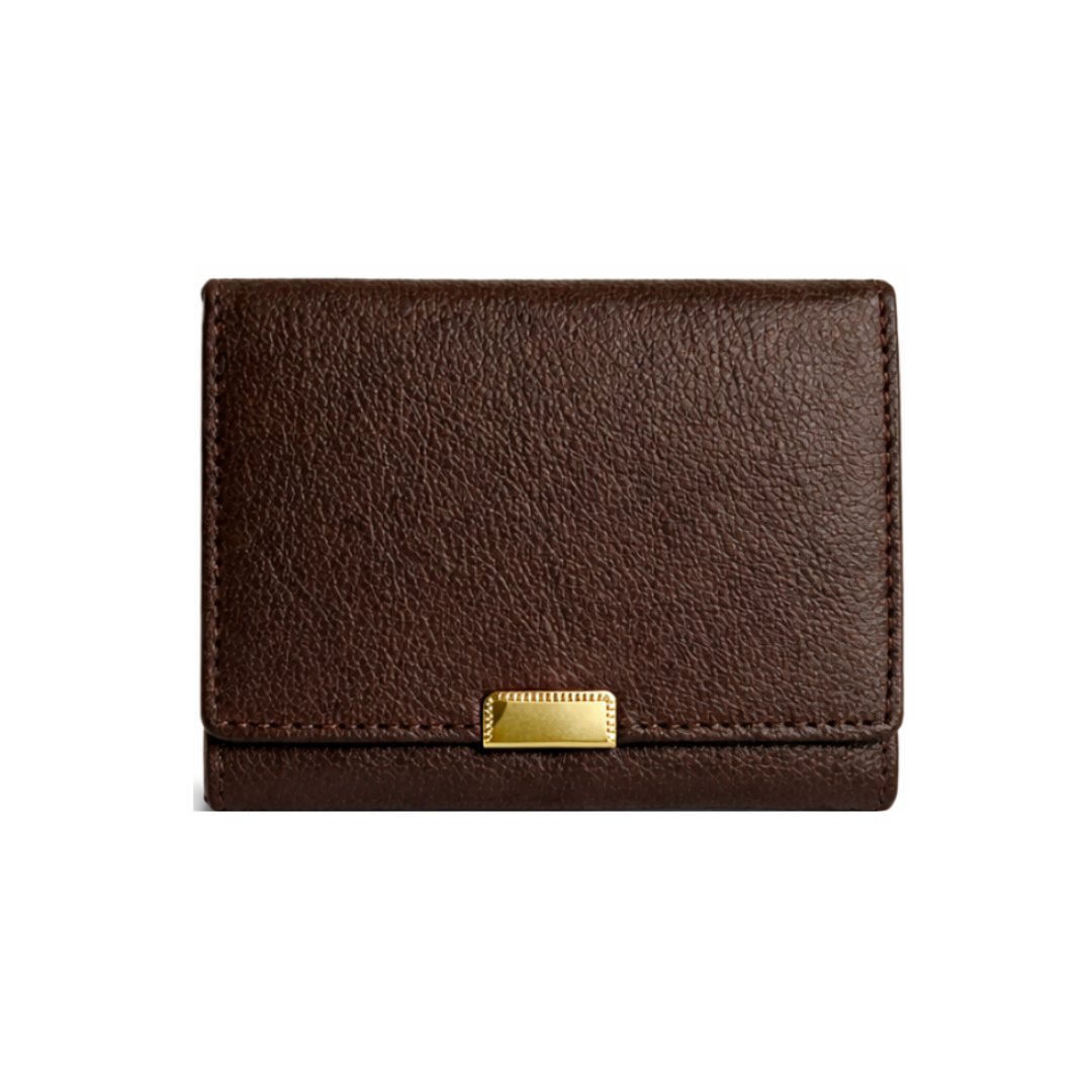 Retro Women’s Dark Brown Leather Wallet