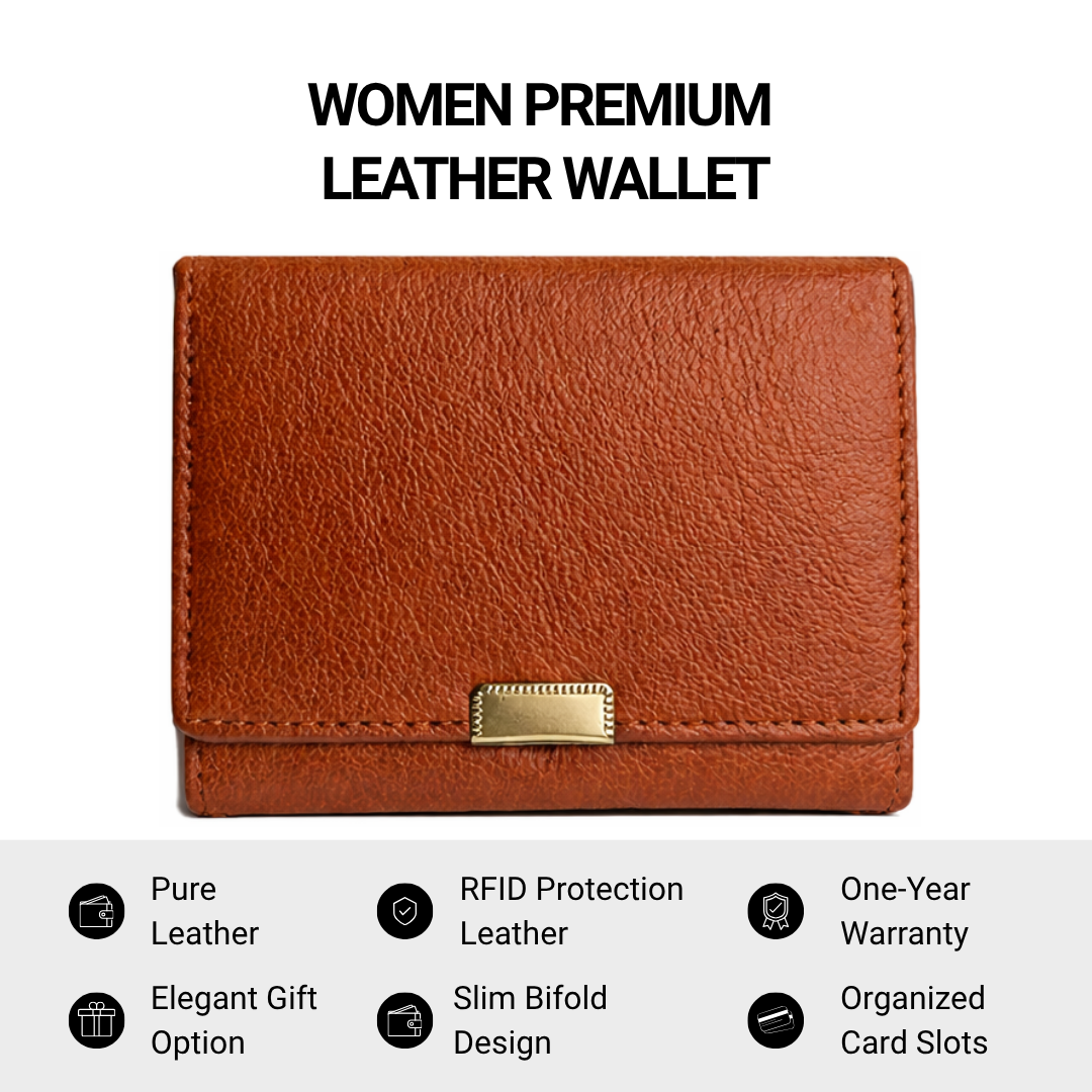 Retro Women’s Brown Leather Wallet