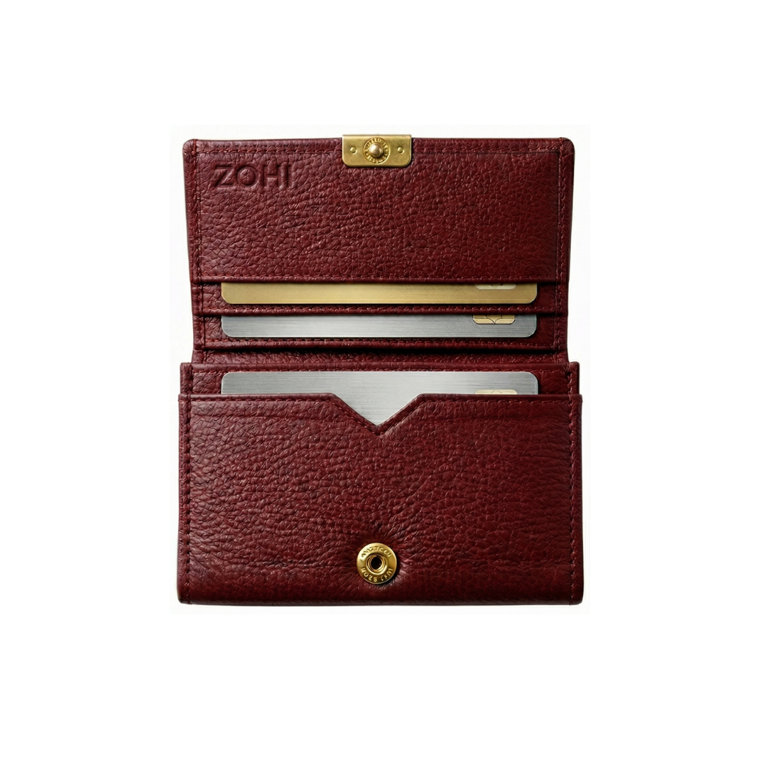 Retro Women’s Maroon Leather Wallet