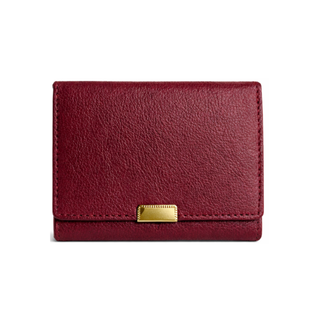 Retro Women’s Maroon Leather Wallet
