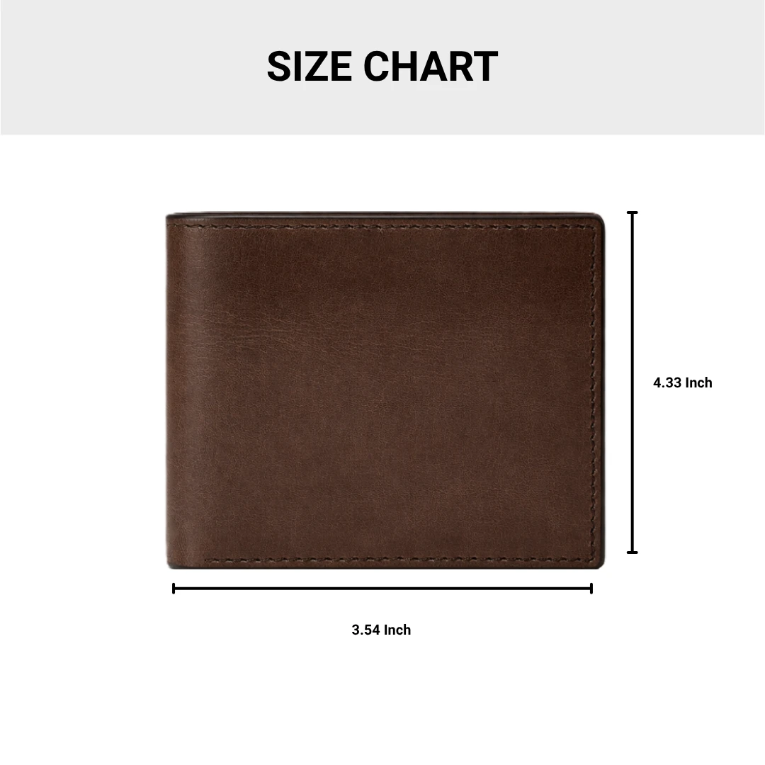 Classic Brown Bi-Fold Men Wallet